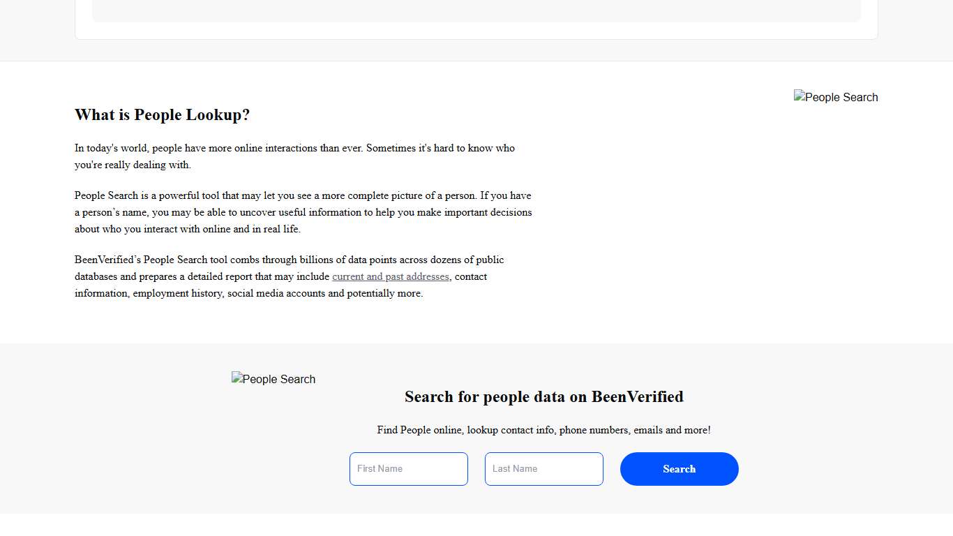 Use People Search to Find People and Lookup Info BeenVerified